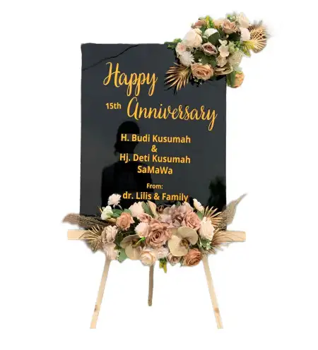 Papan Bunga Akrilik Tanggung