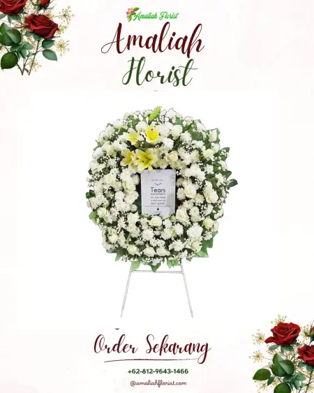 Krans Bunga Duka Tanggung