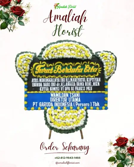 Papan Bunga Duka Tanggung