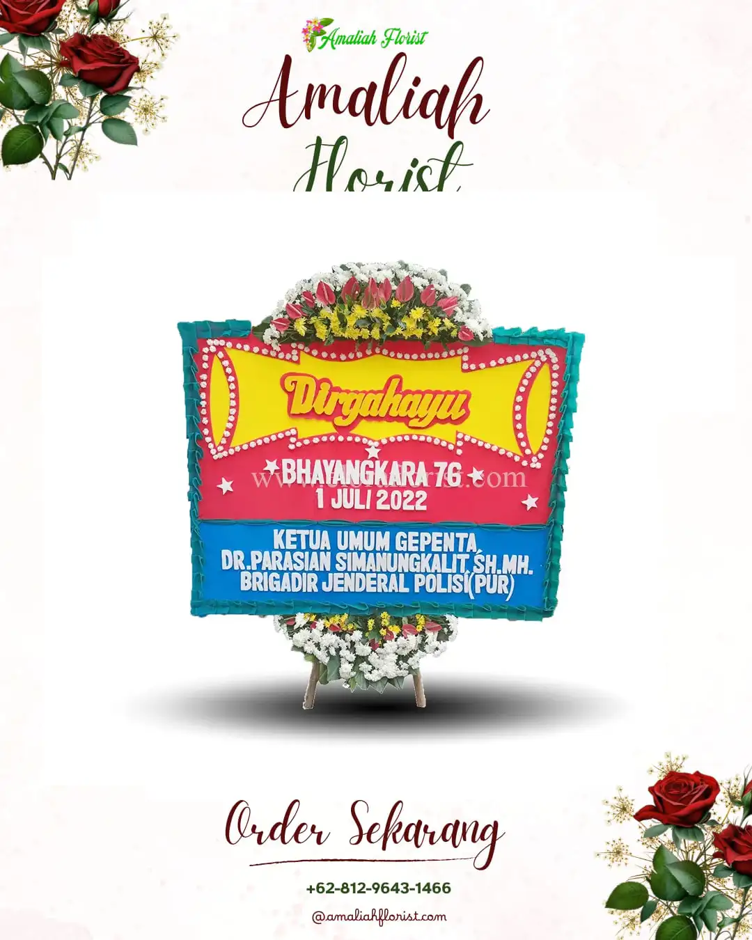 Papan Bunga HUT Ulang Tahun Tanggung